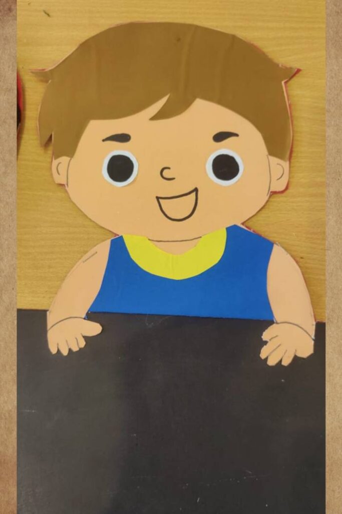 Cartoon Boy Characters With Paper