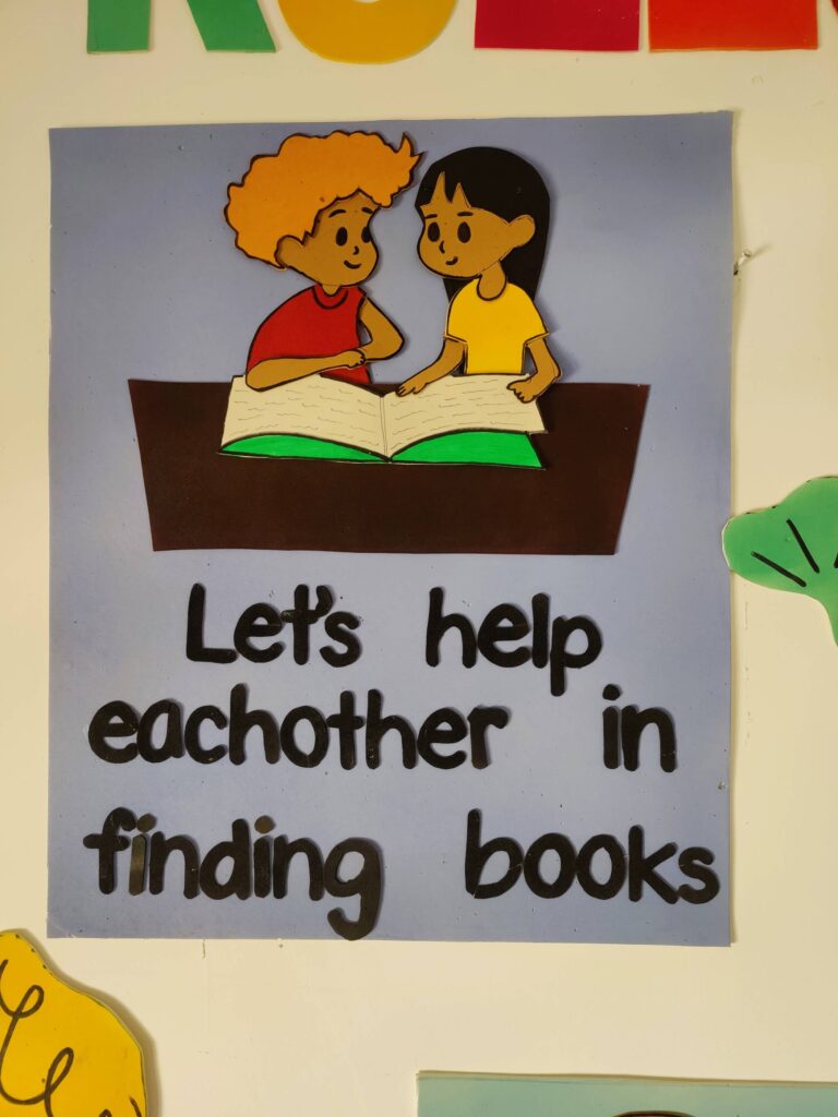 Library Rule: Let’s Help Each Other in Finding Books