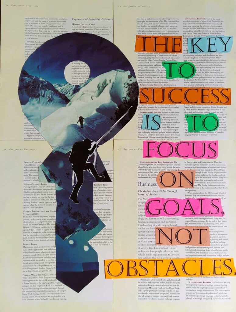 Stay Focused, Stay Motivated: A Success-Themed Collage