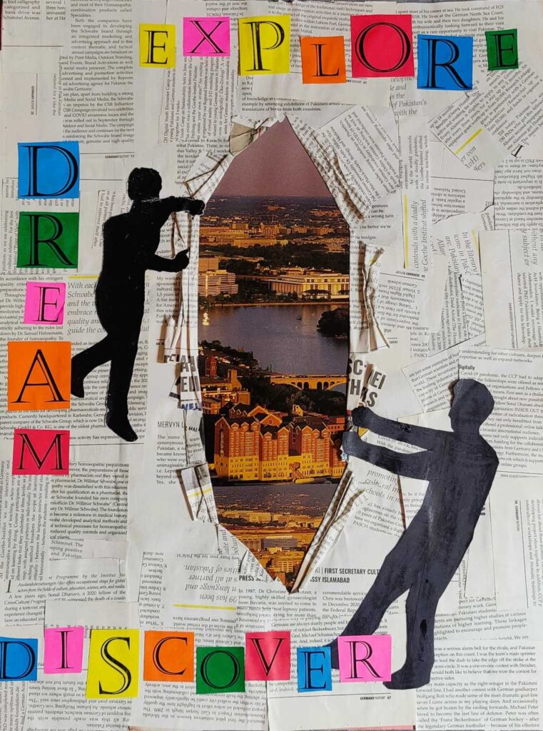 Journey Through Art: An Explore, Dream, Discover Collage