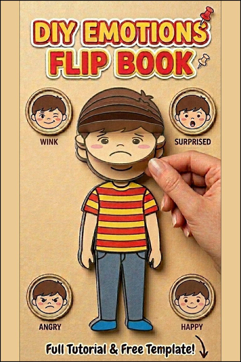 DIY Emotions Flip Book for Kids (Step-by-Step Guide + Free Printables)