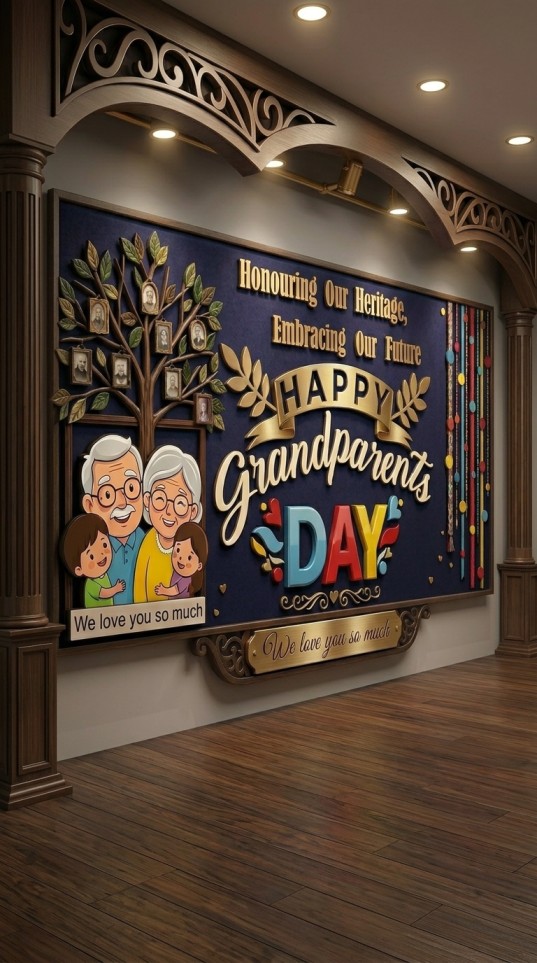 Happy Grandparents Day Backdrop Ideas
